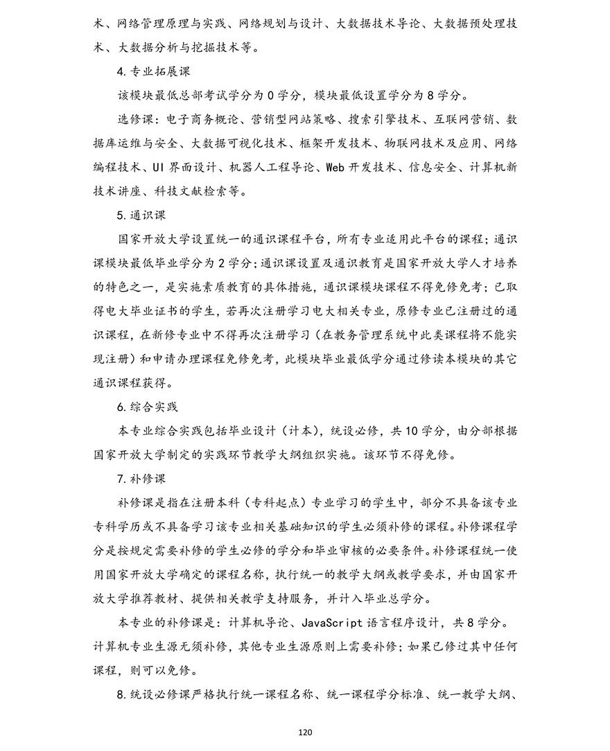 计算机科学与技术专业（本科）