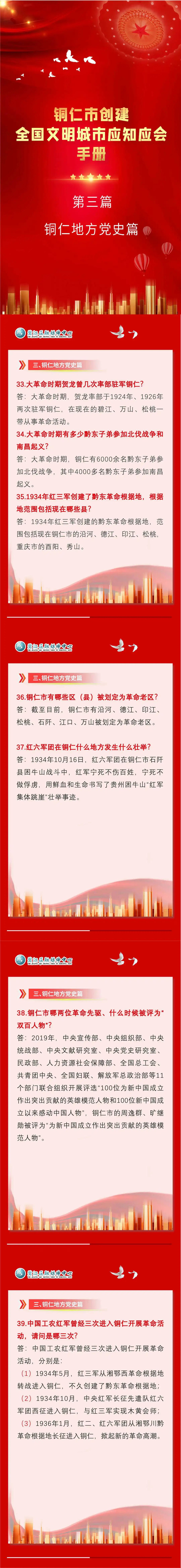 铜仁市创建全国文明城市应知应会手册（三）